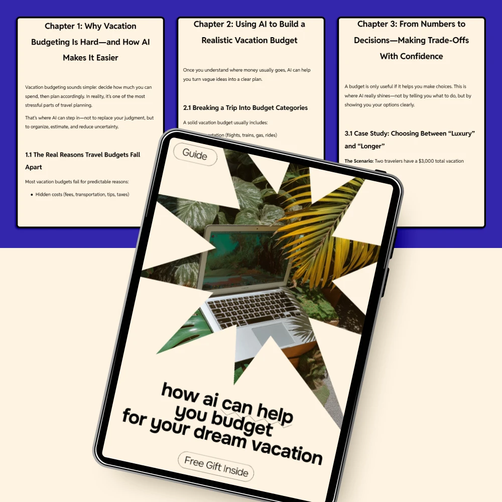 How to Use AI to Budget for Your Dream Vacation